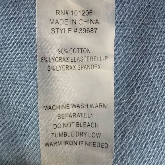 Soft Surroundings Blue Snap Up Ankle Leggings - Picture 12 of 14